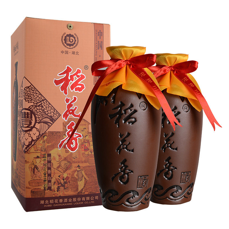 稻花香丰藏38度500ml 2瓶浓香型低度国产高粱白酒礼盒坛装酒收藏