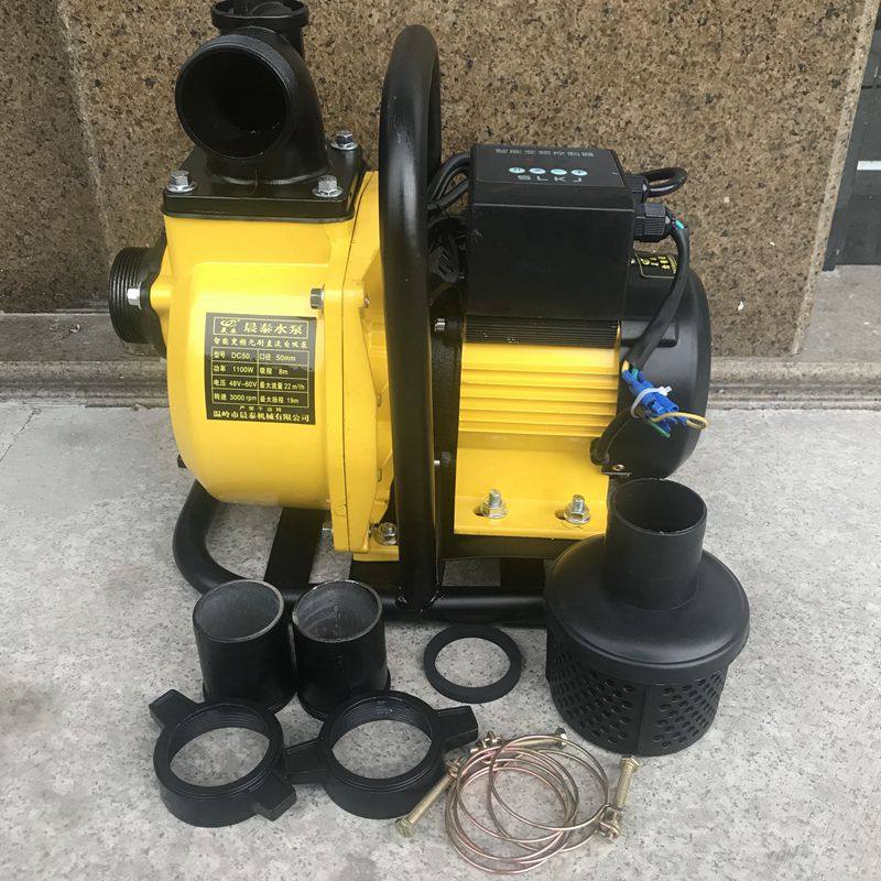 小型水泵农用直流抽油泵自吸泵灌溉抽水机24v48v60v电动车泵