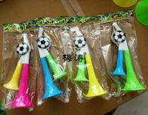 Double pipe snails football horn trumpet hot selling children plastic toy night market stall