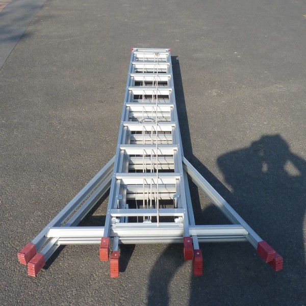 【康鹏旗舰店】铝合金人字升降梯 铝合金梯子伸缩梯 工程梯 家用折叠