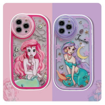Mermaid suitable for apple 13Promax mobile phone shell iphone12 11 cartoon protective sleeve shell X XR