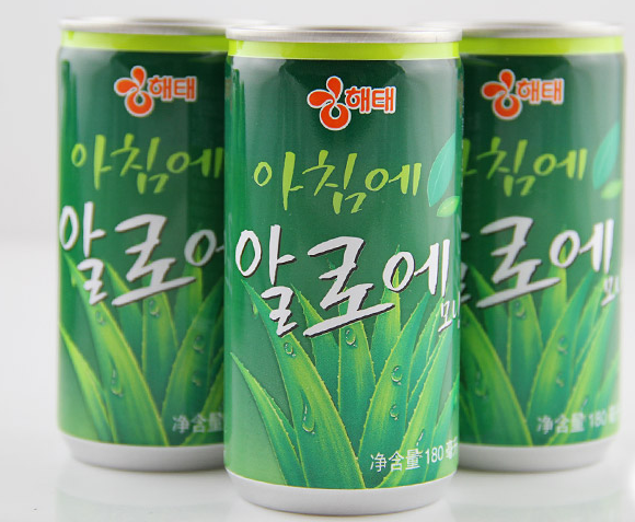 韩国海太每之晨芦荟汁饮料180ml整箱15瓶装江浙沪皖满2箱包邮