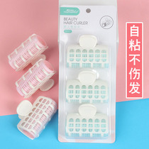 Multifunctional plastic curler air bangs curling iron does not hurt hair self-adhesive Velcro hair curling 3 sets