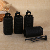 Self-adhesive curling iron women do not hurt hair air eight-character bangs roll inner buckle hair tube medium with fixed clip 4 sets