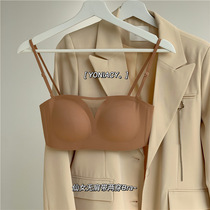 Strapless underwear womens invisible Barb internal anti-slim bra thin bra wrap chest