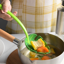 Sakura Pavilion creative plastic colander Restaurant hot pot big soup spoon High temperature filter spoon Kitchen dumpling fishing spoon