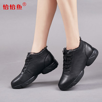 Precisely fish with bottom genuine leather dance shoes soft bottom with jazz dance shoes dancing shoes water soldiers dance womens square dance shoes