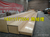 Campus theater Concert hall Auditorium Activity room Telescopic camphor pine solid wood chorus platform Indoor pull-out steps
