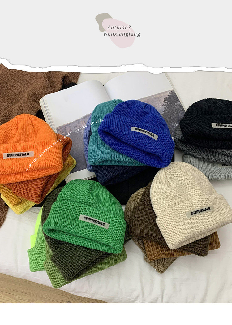 毛线帽女冬季日系显脸小嘻哈针织帽大头围宽松保暖护耳帽子ins潮