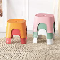 Plastic small stools can be stacked with thick bench living room sofa children's low stool chairs bathroom foot stools