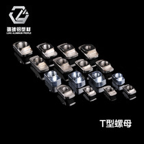 Aluminum alloy European standard T-nut National standard aluminum nut Aluminum profile connector 4545 M4 M5 M6 M8