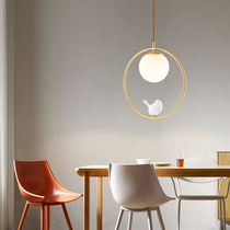 Nordic restaurant Chandelier Bar lamp all copper simple modern creative bird magic bean bedroom bedside lamp T N8008