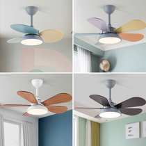 Nordic fan lamp chandelier frequency restaurant ceiling fan lamp simple modern creative childrens room cartoon bedroom lamp 634