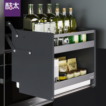 Cool too kitchen high cabinet pull basket Electrical high cabinet storage lift Kitchen cabinet high cabinet dishes pull basket