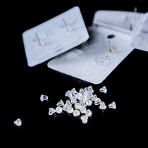 Waterproof non-slip anti-allergic earplugs transparent plastic earring cap earring cap stud cap silicone bullet-shaped earring plug