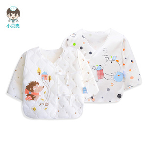 新生儿半背衣和尚服纯棉宝宝春秋衣上衣初生婴儿衣服秋季0-3个月