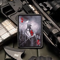 Spot MA THE QUEEN skull pattern square armband morale chapter Velcro