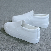Autumn and winter new one pedal small white shoes women's shoes thick bottom white shoes 2021 spring and autumn board shoes lazy loafer shoes