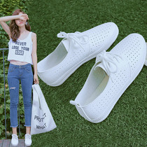 New hollow breathable small white shoes women's shoes Joker explosions casual white shoes 2021 spring and summer thin board shoes