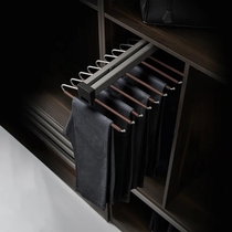 Wardrobe top storage pants rack high home cloakroom telescopic drawer pull basket push-pull wardrobe hardware accessories