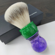 Dishi new misty purple green jade big size soft hair rayon men men shaving brush