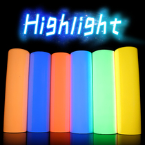 Luminous color luminous film luminous film engraving UV printing luminous film night super bright self-luminous sticker fluorescent film