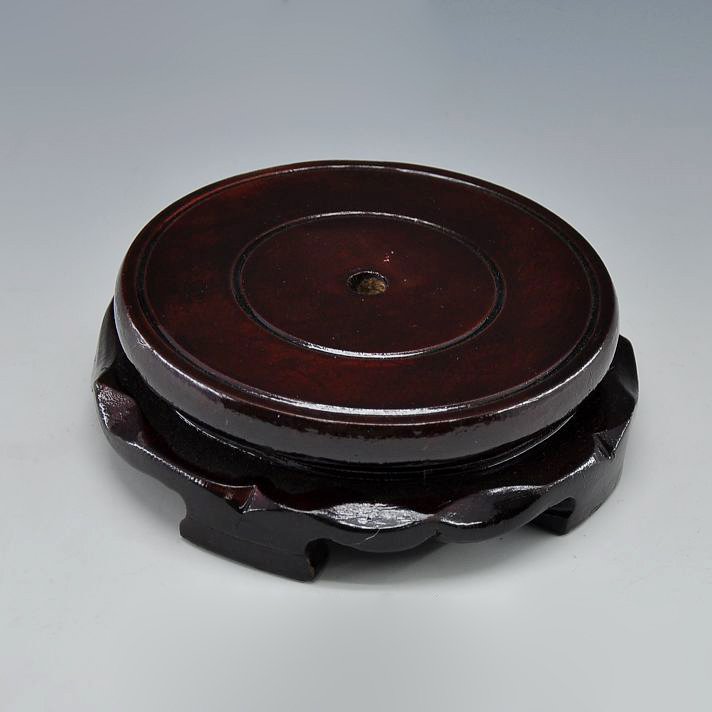 The Vases, wooden base double belt wheel rotating flat base base base