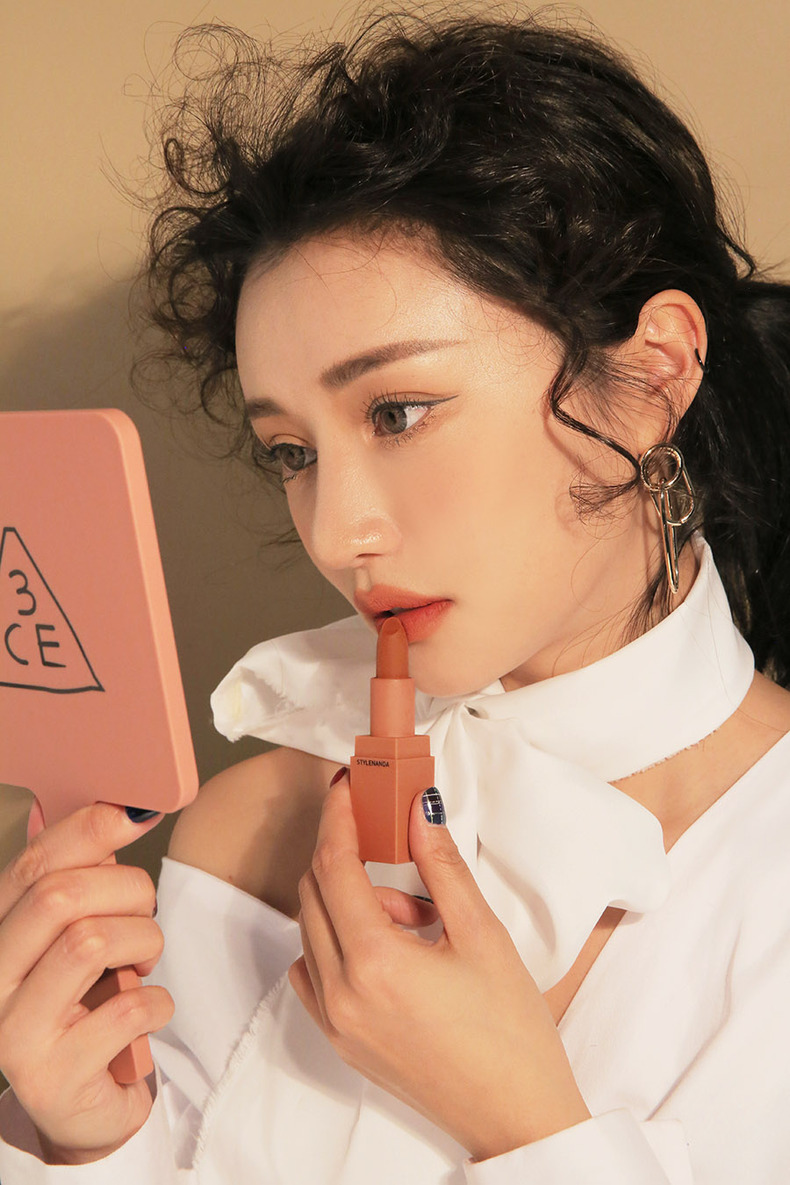 stylenanda官方 3ce mood recipe 哑光口红 脏橘220 金红辣椒222