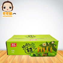 Is the double sink fire leg sausage spicy?Spicy peppers sausage fire legs sausage 35g casual cooked food meat spicy snack snacks