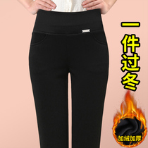 Spring Autumn Big Code Women Pants 2022 New High Waist Plus Suede Thickened Elastic Pencil Autumn Winter Long Pants Outwear Underpants