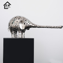 Animal Elephant Abstract Hotel Home Metal Crafts Simple Modern Living Room Ornaments Sculpture Art Decorations