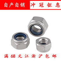 304 stainless steel nylon lock nut lock nut M2-M2 5-M3-M12
