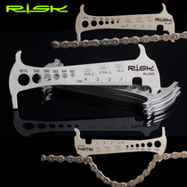 RISK three-in-one chain measurer mountain road bike gauge tool wear chain ruler caliper