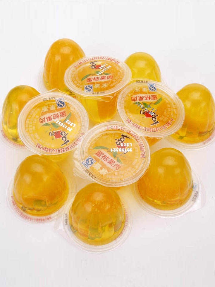 喜之郎 透明凝胶q弹爽滑蜜桔果肉果冻-遇见吃货大咖