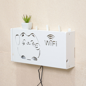 无线路由器收纳盒壁挂wifi盒子收纳装饰盒多媒体遮挡箱机顶盒架