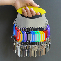 Key ring ring can mark the card Household classification storage management plate finishing artifact Warehouse property office keychain