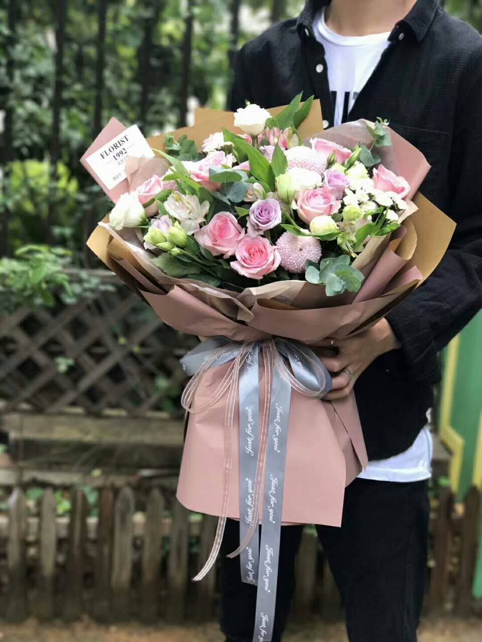 好货如云 生日花束混搭绣 颜色分类:10只向日葵混搭花束 18只分康乃馨