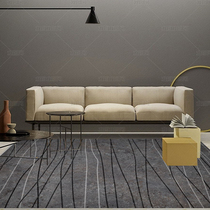 Carpet living room Nordic abstract sofa coffee table cushion modern minimalist gray large carpet bedroom room home full shop