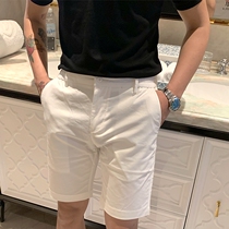 Brother Summer Mens Simple Fashion Casual Shorts - South Korea White Breed Classic Five - point Pants Tide