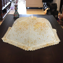Full cloth cover dust-proof food cover table cover household fly-proof vegetable cover leftover food cover foldable dish cover