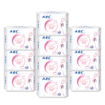 ABC sanitary napkin cotton soft ultra-absorbent slim day and night aunt towel 280mm40 pieces official pure cotton
