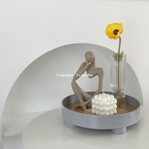 TJJ -- the same desktop tray Nordic wind home Decorative Incense Candle Debris containing disc storage tray