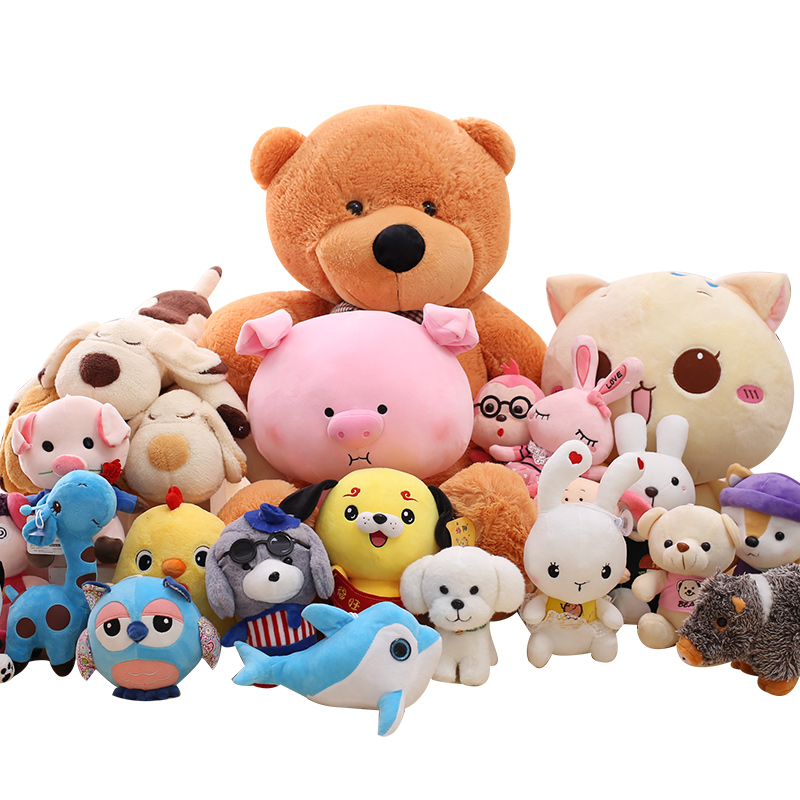 婚庆抛洒玩偶大礼包毛绒玩具抓娃娃机公仔婚礼活动小礼品小公仔 品牌