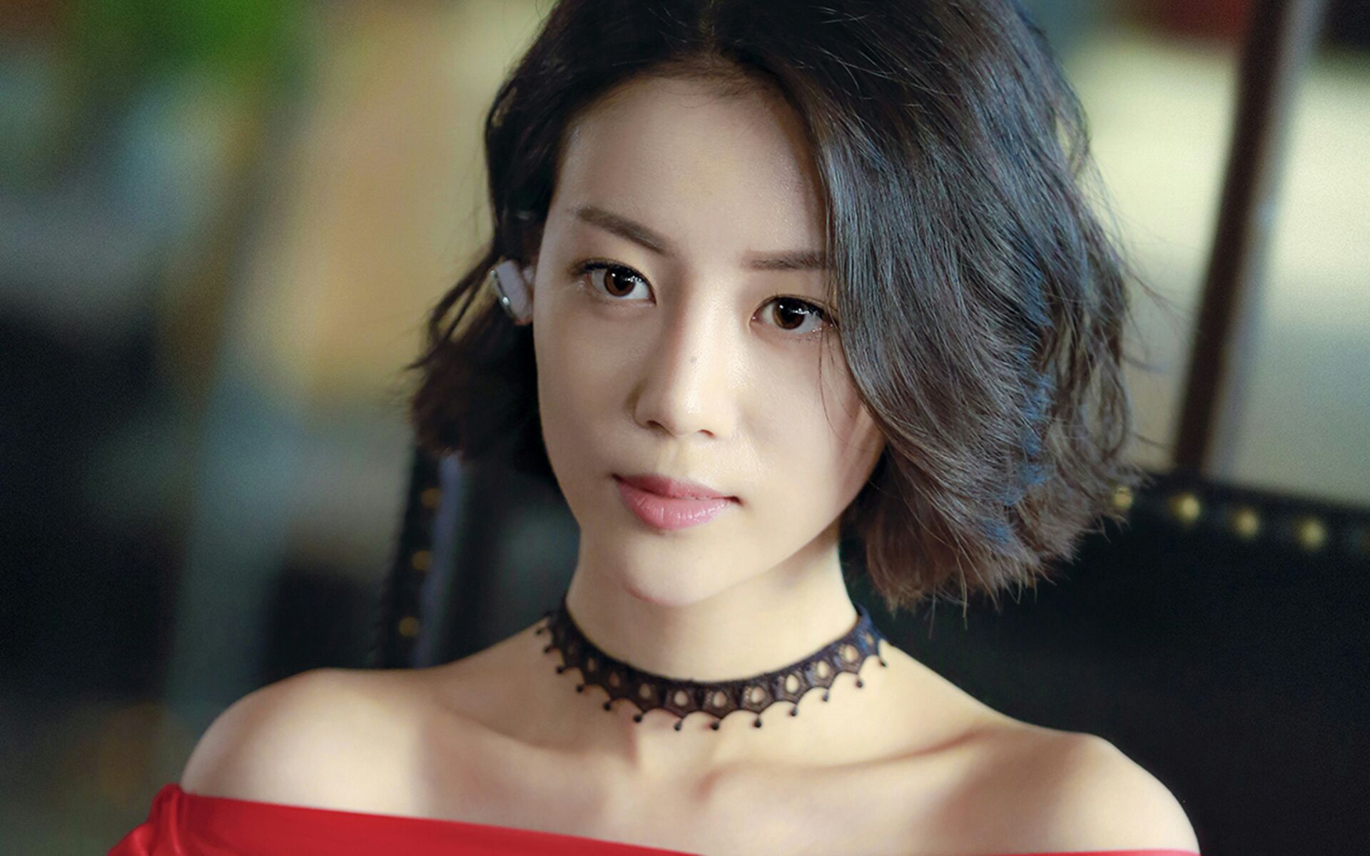 项链女韩版配饰简约学生黑色蕾丝颈带珍珠锁骨甜美镂空choker项圈