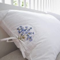 Comfort Sleeping Lavender Bag Pure Cotton Embroidered Pillow Core Pillow Plume Cotton Single Student Dormitory 48 * 74 One