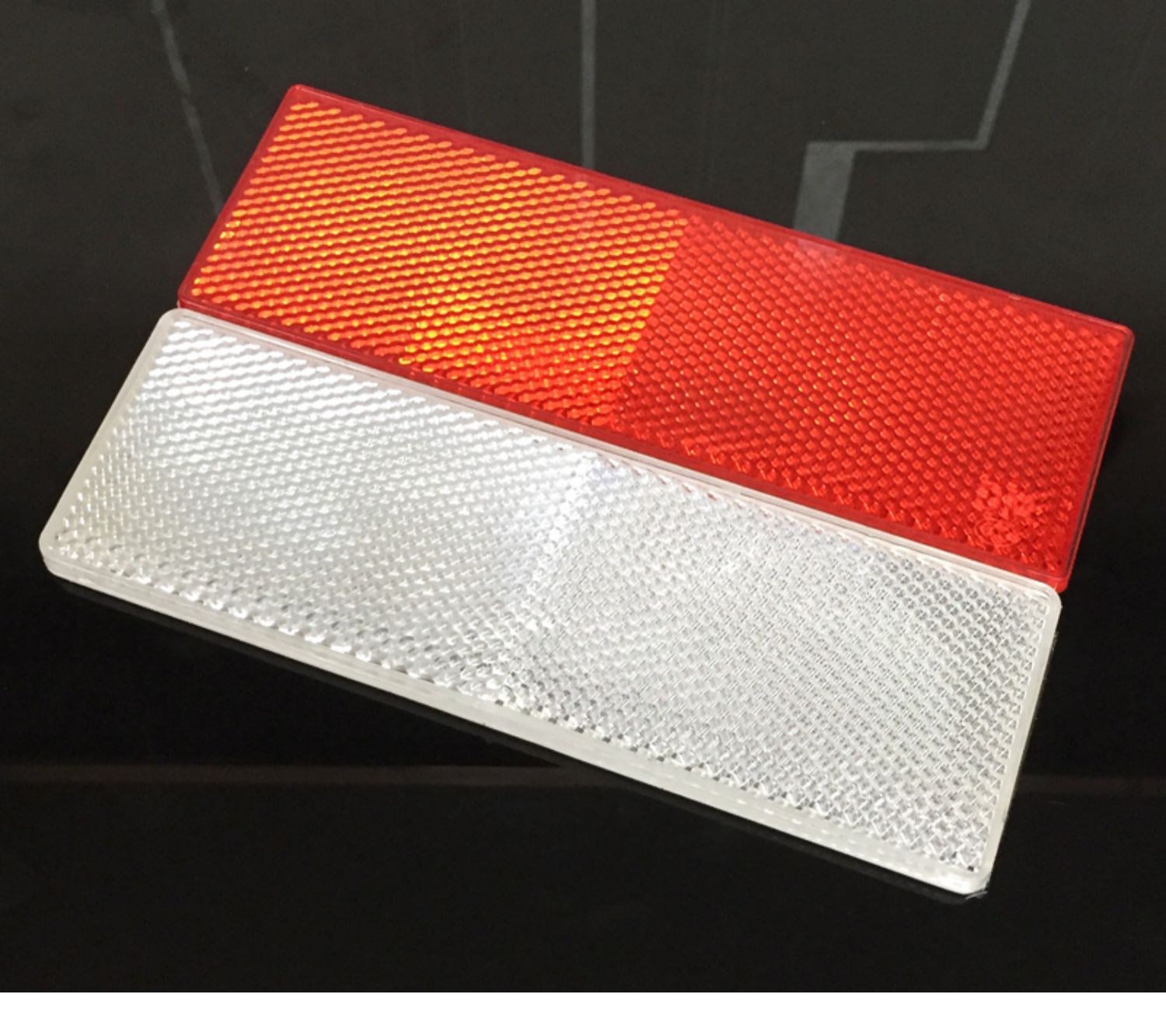 汽车身安全警示红白塑料反光板反光贴