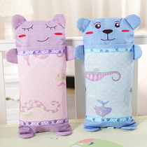 Childrens cool pillow Baby cool pillow 0-1-3-6-year-old baby newborn ice silk breathable kindergarten buckwheat pillow