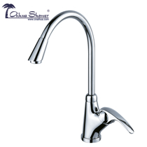 Aihua all-copper kitchen sink Hot and cold water faucet single handle single hole universal ceramic heart swing rotation AH321