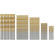 50 pieces of titanium coated drills HSS high speed steel drill kit tools high-quality power tools