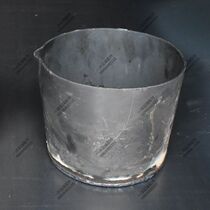 Iron bucket with mouth pouring bag thick aluminum bucket scoop aluminum colander molten iron fort casting spoon high temperature resistant size non-standard can be determined